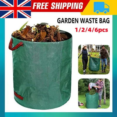 £6.49 • Buy Garden Waste Bags 300L Large Refuse Heavy Duty Sacks Grass Leaves Rubbish Bags 