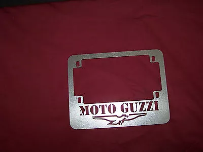  Moto Guzzi License Plate Frame Stainless LeMans Eldo Ambo T3  G5 CX100 850 1000 • $24.50