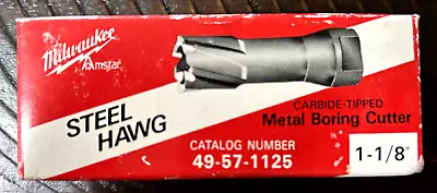 Milwaukee (49-57-1125)  1-1/8  Threaded Steel Hawg Cutter • $95.95