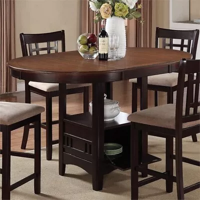 Coaster Lavon Extendable Wood Counter Height Dining Table In Chestnut • $300.73