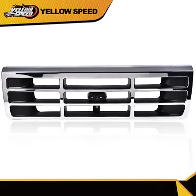Fit For 1992-1997 Ford F-250 F-350 Platinum Chrome Grill Grille Parts  • $65.69
