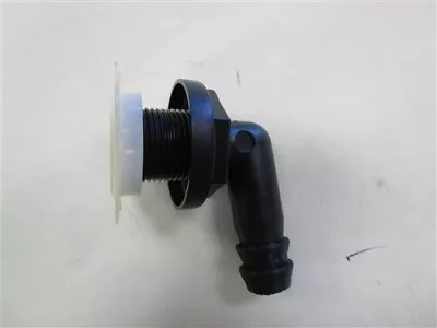 $19.95 • Buy Scupper Drain Elbow 3999 Black / White 1/2  W/ Strainer Marine Boat