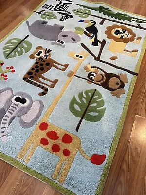 Momeni Rugs Lil' Mo Whimsy Collection Kids Themed Hand Carved & Tufted Area • $1.99