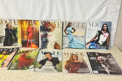 Vogue Magazine—Beyonce’ Rihanna Serena- Kim K & J’Lo Harry Styles & More 5 To 15 • $7