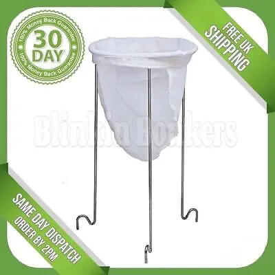 Jam Strainer Jelly Making Conserve Soup Bouillon Stand Straining Mesh Bag Kit • £6.99