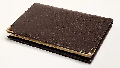 Vintage Address Book Brown 3  X 4.5  Nordstrom Genuine Leather Italy Unused • $21.49
