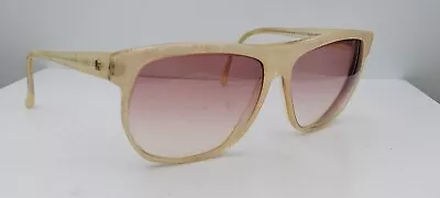 Vintage Pierre Cardin Claudine 2 Pearl Oval Oversized Sunglasses FRAMES ONLY • $20.40