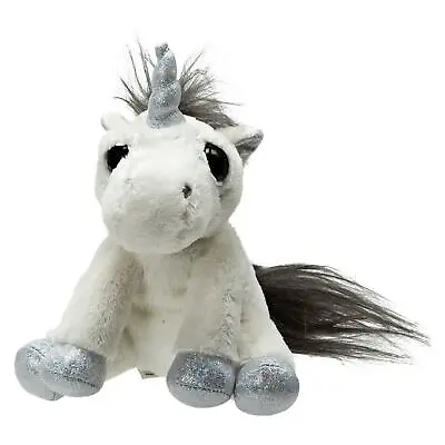 Lil Peepers Snowflake White Unicorn Soft Toy Children Small Plush Christmas Gift • £10.79