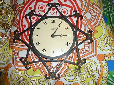 Vintage Starburst Black ATO-MAT Junghans Clock 1960's MCM Battery Not Working • $35