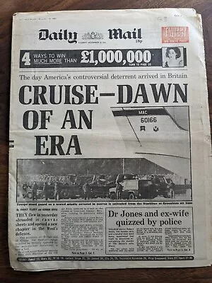 Daily Mail Cruise Missiles Greenham Common 15 November 1983 • £5