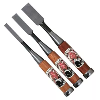 Japanese Chisel NOMI Senkichi Bronze Award Woodworking Chisel Add-on Set Of 3 • £80.38