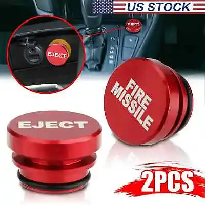 2PCS Universal Car Cigarette Lighter Cover Accessories Fire Missile Eject Button • $5.92