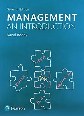 Management: An Introduction By Boddy David Book The Cheap Fast Free Post • £7.99