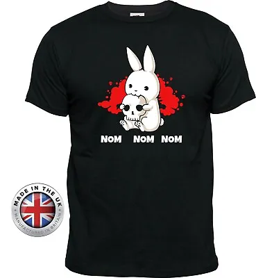 Monty Python Holy Grail Rabbit Of Caerbannog Black T-Shirt. Unisex+ladies Fitted • £14.99