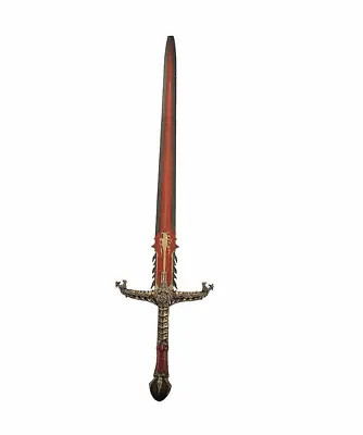 LARP COSPLAY FOAM SWORD Red & Black Dragon GOT  Knight Fancy Dress Costume 1.2m • £35.99