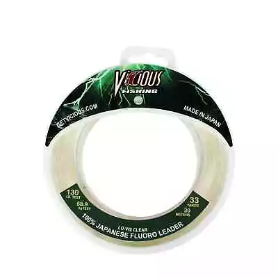 Vicious Fishing 100% Fluorocarbon Leader - 130LB 33 Yards • $31.96