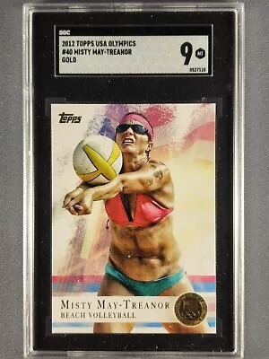 2012 Topps USA Olympics Misty May-Treanor #40 GOLD SGC 9 Mint • $49.99