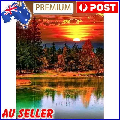 $12.05 • Buy 5D DIY Full Drill Diamond Painting Landscape Cross Stitch Craft Kit (W1651)