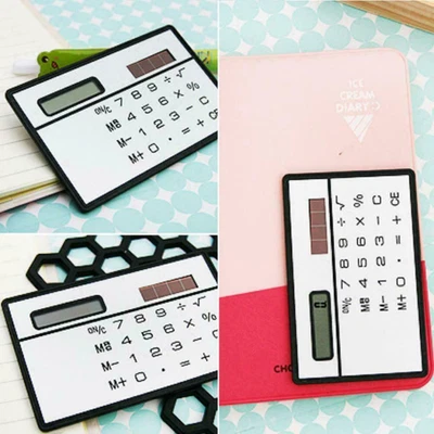 £2.93 • Buy Useful 8 Digits Ultra Thin Mini Slim Credit Card Solar Calculator Tool D8H2