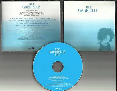 GABRIELLE W/ DEEP DISH & ARTFUL DODGER Rise MIX & ACOUSTIC PROMO DJ CD Single • $24.99