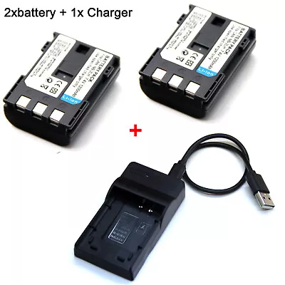 7.4V Battery /Charger For Canon MVX250i MVX300 MVX330i MVX350i IXY DV3 DV5 DV M3 • $20.99