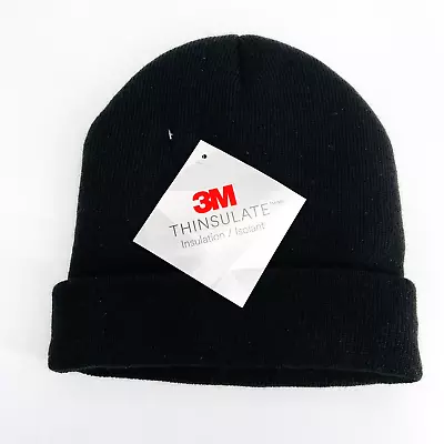 3m Tek Gear One Size Thinsulate Insulation Black Beanie Winter Cap-unisex-new • $20