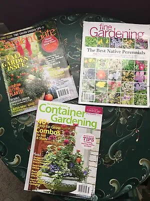 $5.99 • Buy Lot Of 3 Garden Gate Container And Fine Gardening 2017 2019 2020 Magazines