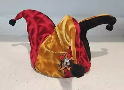 Vintage Disneyland Resort Velvet Goofy Jester Hat Halloween Costume Prop • $19