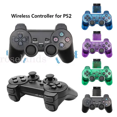 $20.80 • Buy 1/2pcs 2.4 Wireless Gamepad Game Controller Dual Vibration For PlayStation PS2