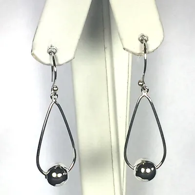 Drop Ball - Cape Cod Jewelry Inspired - Sterling Silver Earrings • $12