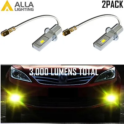 Alla Lighting LED H3 Fog Light Bulb Super Yellow Driving Light Bulb Replacement • $29.98