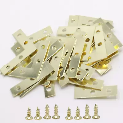 40 Pack Gold L Corner Brackets 1.5X1.5Inch Small Decorative Iron Corner Braces  • $11.25