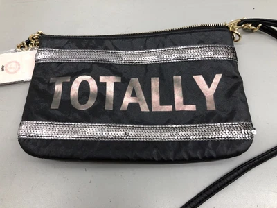 $9.99 • Buy Juicy Couture Black Inner Pocket Detachable Shoulder Strap Zip Crossbody Bag