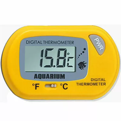 $22.95 • Buy Aquarium Thermometer Digital LCD For Fish Tank Terrarium Fridge Freezer Temp Yel