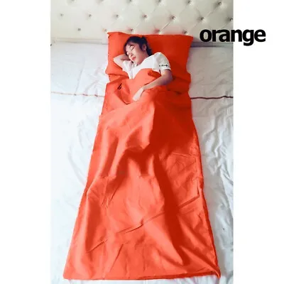 Forever Moon Camping Hiking Sleeping Bag Liner Lightweight Mummy Sleep Sack- UK • £10.99