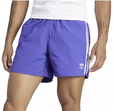 Men's Adidas Originals Adicolor Classics Sprinter Shorts Purple Size Med Nylon • $25.99