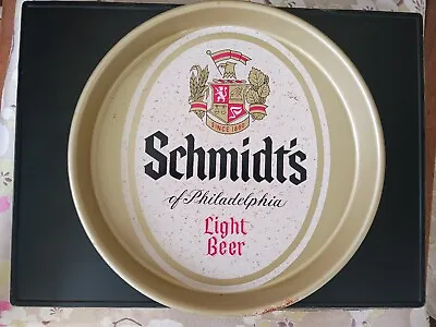 Vintage Schmidt's Of Philadelphia Light Beer 13  Metal Tray Since 1860 • $18
