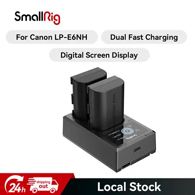 SmallRig L2 Pack 2040mAh LP-E6NH Battery And Charger Kit Dual Charger For Canon • £51.21