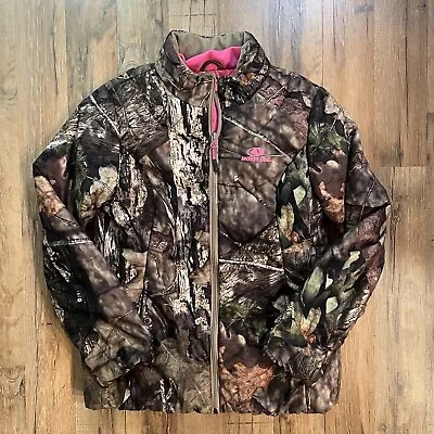 Mossy Oak Break Up Thick Jacket Brown Pink Women Camouflage Size Small Read • $13.99