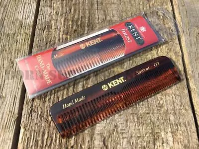 Kent Handmade Pocket Comb OT Coarse & Fine Hair Beard Brush Made In UK EDC Gift • £5.49