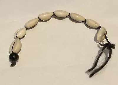 Small Bracelet With Cowry Shells For Re-use Of Shells Only As Bootlace Has Fray • £2.99