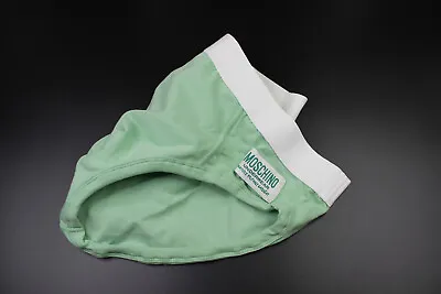 Moschino Men Green Organic Cotton Stretch Slip Brief Underwear Size M  • $31.50