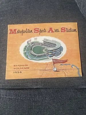 Metropolitan Sports Area Stadium Souvenir 1956 Bloomington MN Construction • $24.99