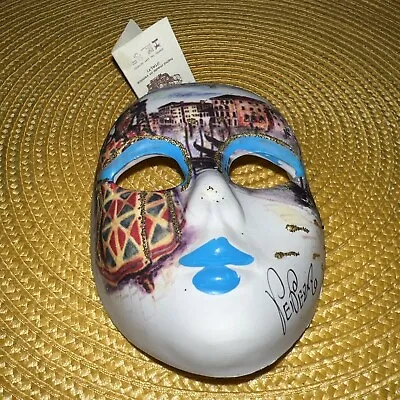 Collectible La Maschera Del Galeone Venetian Mini Mask Made Venice Italy Signed  • $29.99