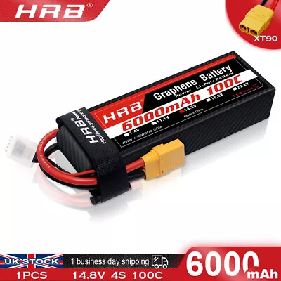 £72.99 • Buy Graphene 14.8V 4S 6000mAh LiPo Battery XT90 For Rc Truck Helicopter Plane Boat