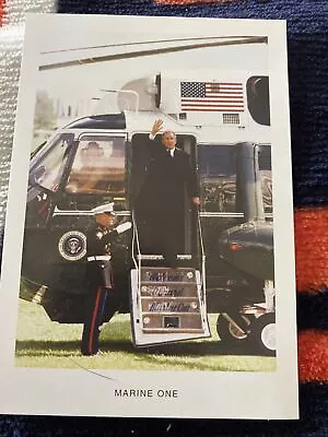 PRESIDENT GEORGE W. BUSH EXTREMELY RARE OFFICIAL “Marine One” PHOTO • $40