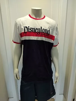 Disneyland Resorts Ringer Red White And Blue Size Mickey On Sleeve Adult XL • $24.99