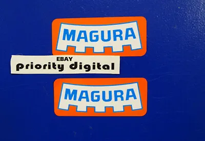 2x Magura Orange Decals Stickers Graphics Vintage Sponsor YZ RA KTM RN OW CR KX • $5.99