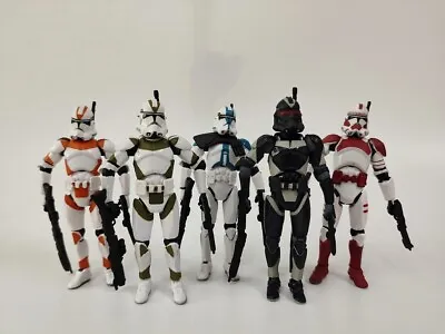 5pcs/lot SW Republic Clone Trooper W/accessories Action Figure 3.75  011 • $24.19