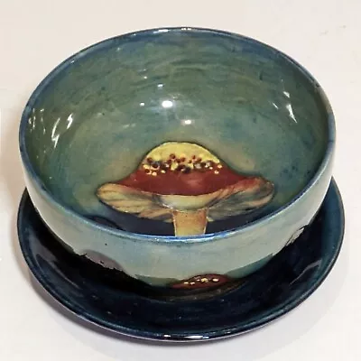 William Moorcroft Claremont Grapefruit Dish (Small Bowl On Saucer) • $61.12